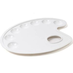 Ark παλέτα ζωγραφικής οβάλ για 7 χρώματα 21.5x16εκ.