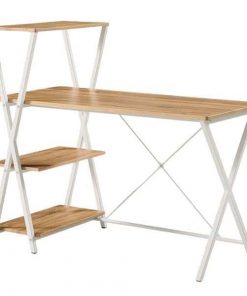 Γραφείο υπολογιστή καφέ Υ110x120x65εκ. βάθος