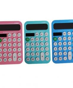 Κομπιουτεράκι 12 ψηφίων κοκτέηλ 3 χρώματα 14,5x8x1εκ.