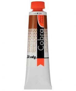 Talens Cobra Study water mixable oil 234 raw sienna 40ml.