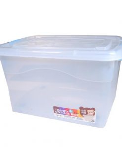 Κουτί αποθήκευσης πλαστικό με ρόδες 30lt, Υ25,5x36x26εκ.