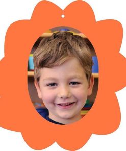 Next σχολικό ενθύμιο με κοπτικό "Λουλούδι" πορτοκαλί 23x25εκ.