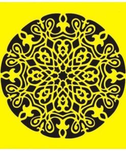 Στένσιλ πλαστικό "Μοτίβο 3" 16x16εκ.  (ST0067)