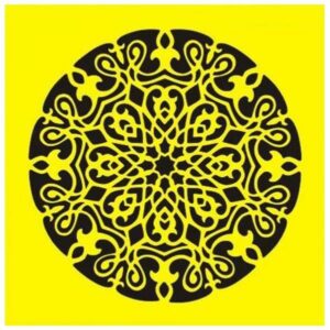 Στένσιλ πλαστικό "Μοτίβο 3" 16x16εκ.  (ST0067)