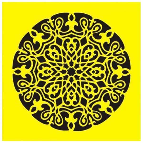 Στένσιλ πλαστικό "Μοτίβο 3" 16x16εκ. (ST0067)