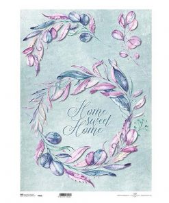 Ριζόχαρτο "wreath 1" 42x29.7εκ.   (ITD-R050L)