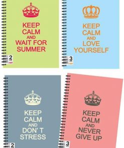 Next keep calm τετρ. σπιράλ 21x29εκ. 3θεμ.