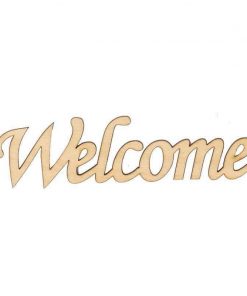 Επιγραφή σημύδα welcome 15x4x0,3εκ..