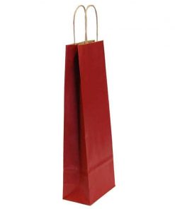 Next χάρτινη τσάντα κρασιού μπορντώ με στριφτό χερούλι Υ39x14x8εκ.