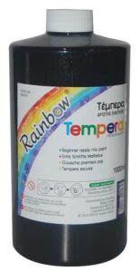 Rainbow τέμπερα μαύρη 1000ml