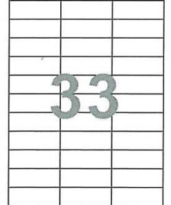 Fleks ετικέτ. αυτοκόλ. λευκές 70x25.4mm 33/φ 100φ Α4