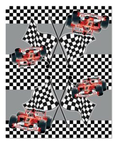 Τραπεζομάντηλο πλαστικό "race car" 54x72εκ.