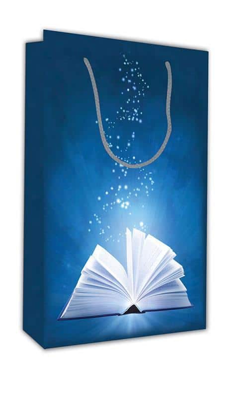 Next χάρτινη τσάντα Μπλε βιβλίο Υ28x18x6