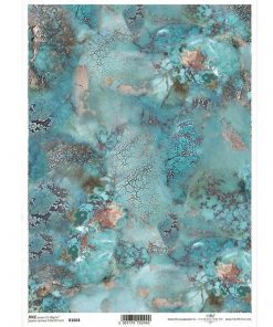 Ριζόχαρτο "precious stones blue" 21x29.7εκ.   (ITD-R1664)