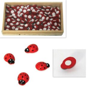 Αυτοκόλλητες διακοσμητικές πασχαλίτσες 1,2εκ, 75τεμ.