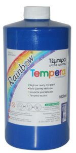 Rainbow τέμπερα μπλε 1000ml