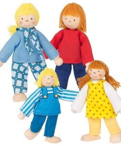 Goki σετ νεαρή οικογένεια με 4 κούκλες.
