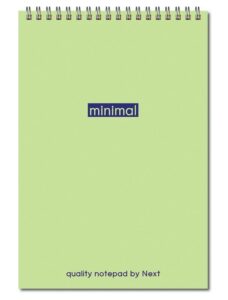 Next minimal μπλοκ σπιράλ 14x21εκ. 2θεμ. 80φυλ.