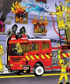Next παζλ "Η πυροσβεστική" 35x50εκ. 48 τεμαχίων