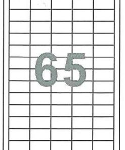 Fleks ετικέτ. αυτοκόλ. λευκές 38x21.2mm 65/φ 100φ Α4