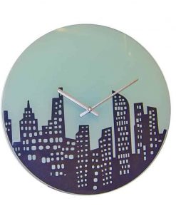 Ρολόι τοίχου γυάλινο "Manhattan" Ø35εκ.