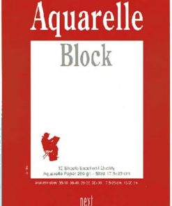 Next μπλοκ ακουαρέλας επαγγελματικό 25x35εκ.,12φ.