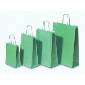 Next χάρτινη τσάντα λαχανί με στριφτό χερούλι Υ31x22x10εκ. Δυνατότητα εκτύπωσης