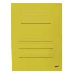 Next δίφυλλο παρουσίασης μανίλα κίτρινο Υ30,5x22εκ.