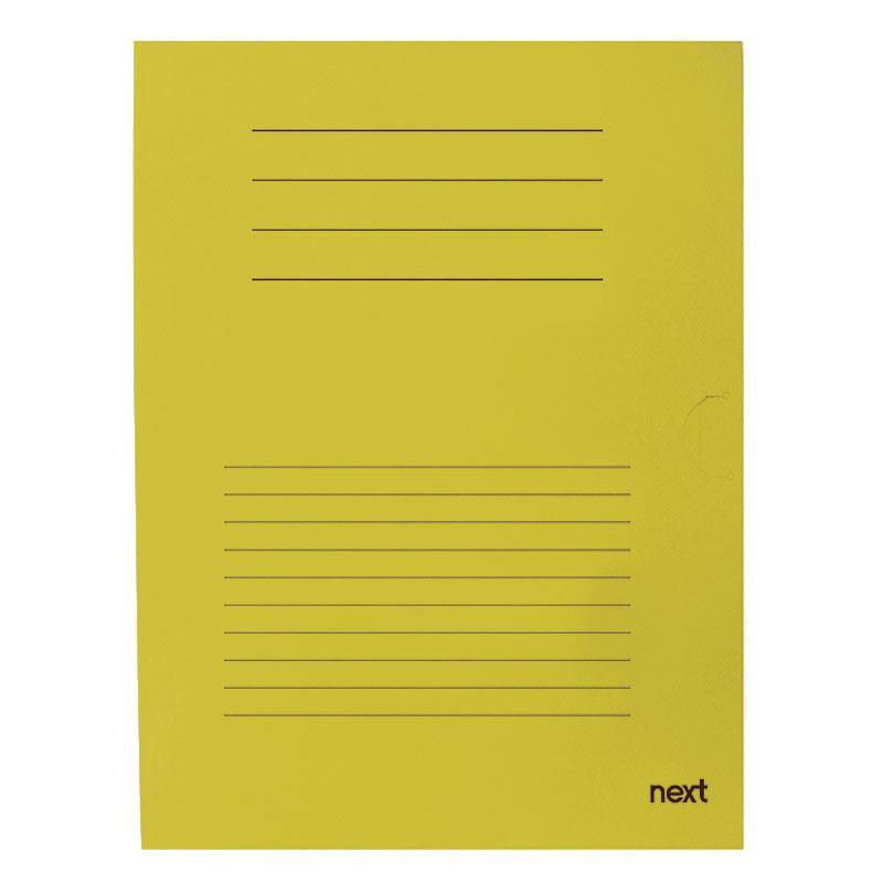 Next δίφυλλο παρουσίασης μανίλα κίτρινο Υ30,5x22εκ.