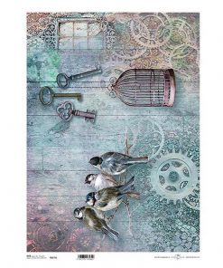 Ριζόχαρτο "vintage 1" 42x29.7εκ.   (ITD-R175L)