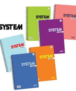 Next system τετράδιο σπιράλ 21x29εκ. 1θεμ.