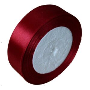 Κορδέλα σατέν με ούγια μπορντώ 2,5εκ. x 22μ.