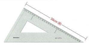 Isomars τρίγωνο ακρυλικό 60μοιρών 15εκ.