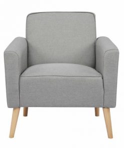 Πολυθρόνα Nextdeco Paris ανοιχτό γρκι Υ78x75x78εκ.