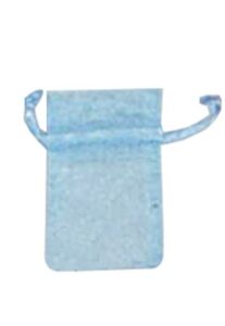 Πουγκιά οργαντέ γαλάζια 10x8εκ. 100τμχ