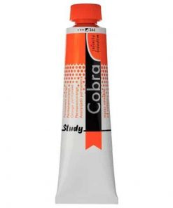 Talens Cobra Study water mixable oil 266 perm. orange 40ml.