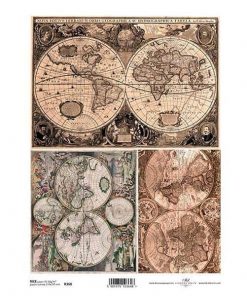 Ριζόχαρτο "map 1" 21x29εκ.   (ITD-R368)