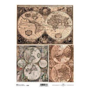 Ριζόχαρτο "map 1" 21x29εκ.   (ITD-R368)