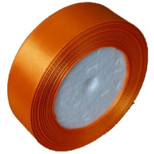 Κορδέλα σατέν με ούγια πορτοκαλί  2,5εκ. x 22μ.