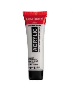 Talens amsterdam ακρυλικό χρώμα 105 titanium white120ml