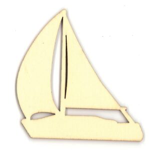 Καράβι ξύλινο 8x7,9x0,3εκ.