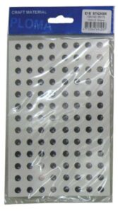 Μάτια αυτοκόλλητα 10χιλ. σε καρτέλα 104 τεμάχια