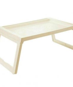 Τραπεζάκι πτυσσόμενο Nextdeco μπεζ 55x35x25εκ.