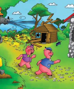 Next παζλ "Τα 3 γουρουνάκια" 25x35εκ. 30 τεμαχίων