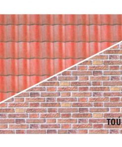 Rainbow χαρτόνι "κεραμίδια-τούβλα" 300γρ. 50x70εκ.
