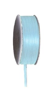 Κορδέλα σατέν διπλής όψης με ούγια αν. μπλε 3mm x100μ.