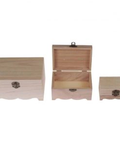 Κουτιά ξύλινα σετ 3 τεμαχίων