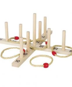 Goki παιχνίδι με κρίκους ξύλινο "Hoop-la game" 56x56εκ.