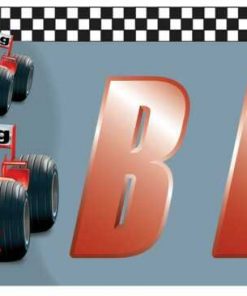 Banner πλαστικό "race car" 13x35εκ.