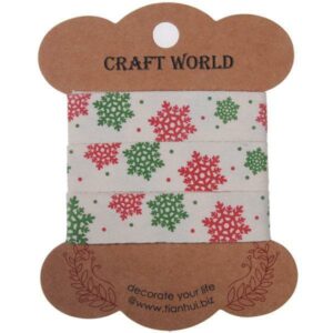 Κορδέλα χιονονιφάδες  1,5εκ. x 2 μέτρα